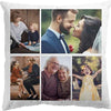 Custom White Velvet Cushion Cover 40cm by 40cm - Cushions with Photos by Luxe-Custom-Designer