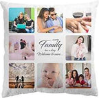 Custom White Velvet Cushion Cover 40cm by 40cm - Cushions with Photos by Luxe Sensational