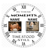 Double photo clock 20cm by Luxe-Custom-Designer