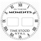 Double photo clock 20cm by Luxe Sensational