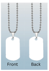 Double Sided Dogtag Photo Necklace by Luxe-Custom-Designer