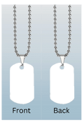Double Sided Dogtag Photo Necklace by Luxe Sensational