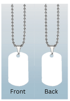 Double Sided Dogtag Photo Necklace by Luxe Sensational