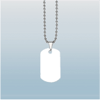 Double Sided Dogtag Photo Necklace by Luxe Sensational
