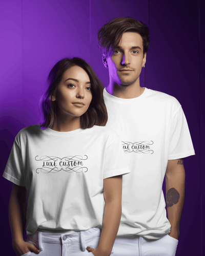 Elegant Designer T-Shirt - Stylish 5 Design Collection by Luxe-Custom-Designer