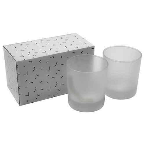 Frosted Glass Personalised Tumblers X2 by Luxe-Custom-Designer