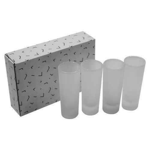 Frosted Personalised Shot Glasses X4 by Luxe-Custom-Designer