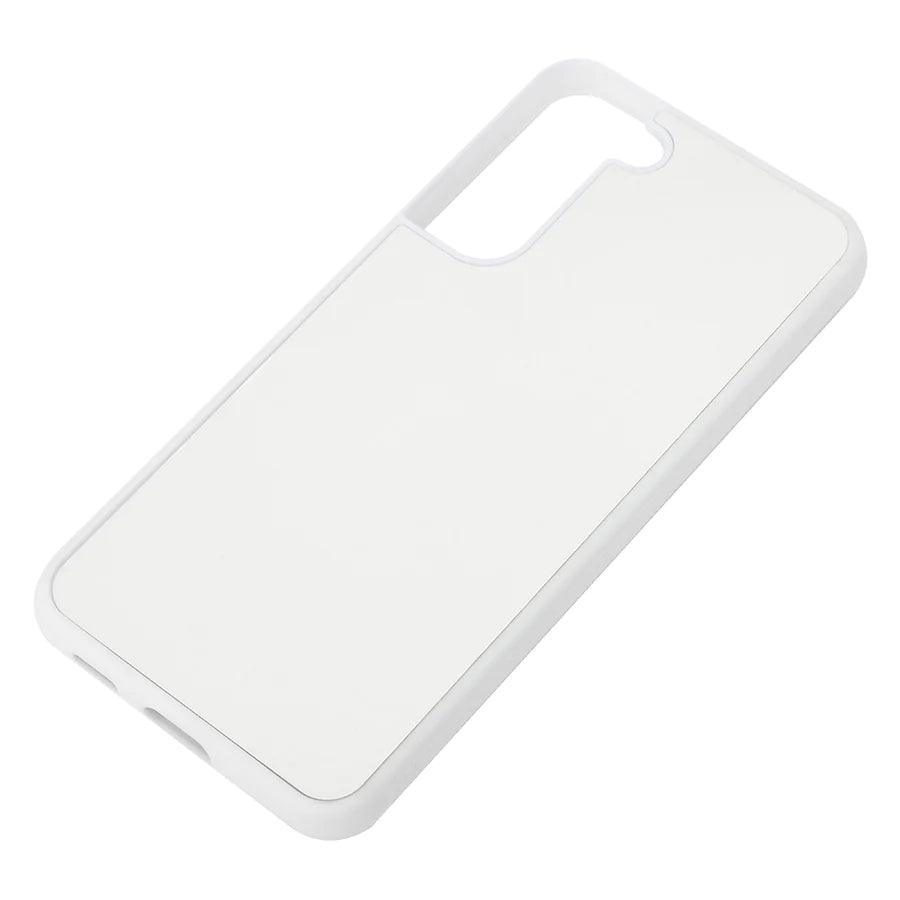 Galaxy S22 Plus Rubber Case - White Protective Cover by Luxe-Custom-Designer