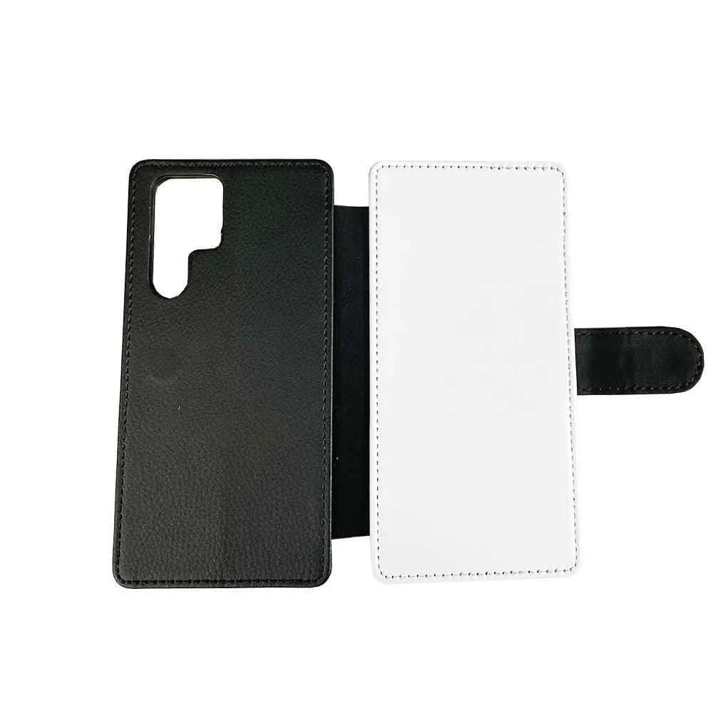 Galaxy S22 Ultra Leather Flip Personalised Phone Case by Luxe-Custom-Designer