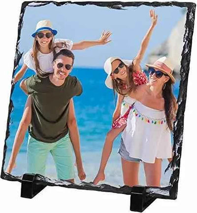 Gloss Photo Slate - Square 19cm x 19cm Single Photo by Luxe-Custom-Designer
