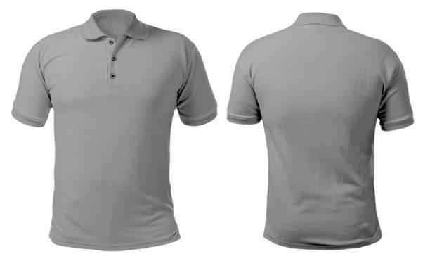 Grey Polo Top by Luxe-Custom-Designer