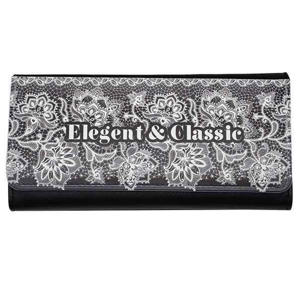 Large Black Leather Purse with Gift Box by Luxe-Custom-Designer