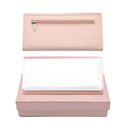 Large Leather Purse Pink with Gift Box by Luxe-Custom-Designer