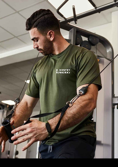 Men's Green T-Shirt by Luxe-Custom-Designer