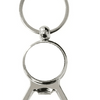 Metal silver circle keyring by Luxe-Custom-Designer