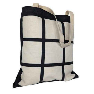 Personalised 9 Panel Linen Shopping Bag by Luxe-Custom-Designer