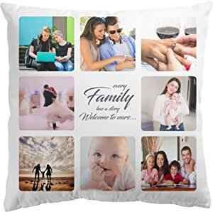 Personalised Cushion Cover 100% Polly 40cm by 39cm - Custom Cushions with Photos by Luxe-Custom-Designer