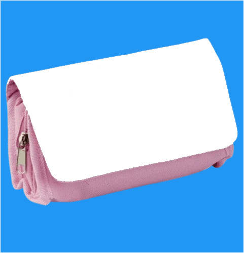Personalised Pencil Case Bag - Pink by Luxe-Custom-Designer