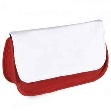 Personalised Pencil Case / Make Up Bag Red by Luxe-Custom-Designer