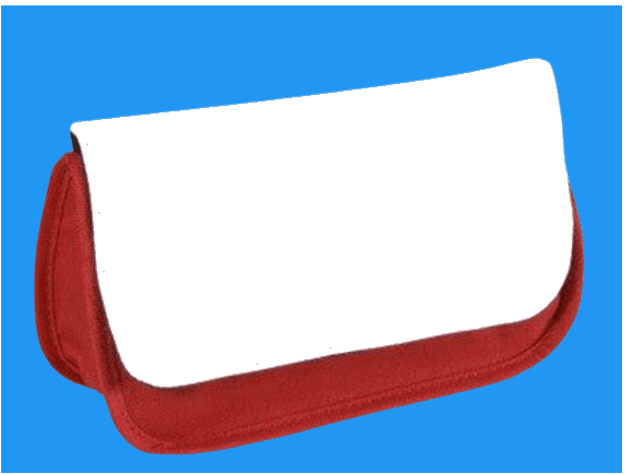 Personalised Pencil Case / Make Up Bag Red by Luxe-Custom-Designer