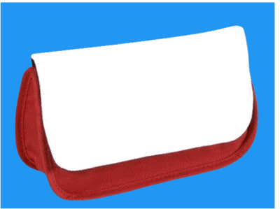 Personalised Pencil Case / Make Up Bag Red by Luxe-Custom-Designer