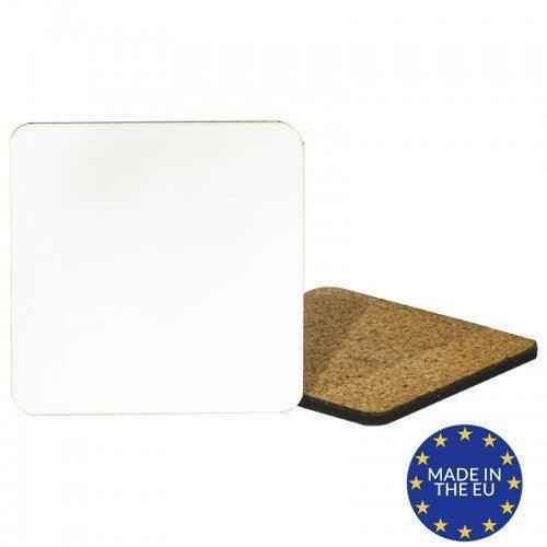 Personalised Square MDF Coaster With Cork by Luxe-Custom-Designer