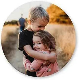 Photo Ceramic Coaster - Round by Luxe-Custom-Designer