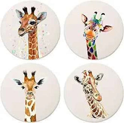 Photo Ceramic Coaster - Round by Luxe-Custom-Designer