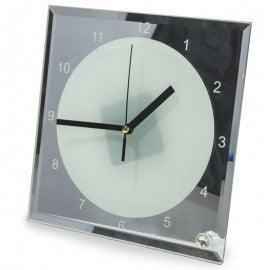 Photo Square Glass Clock by Luxe-Custom-Designer