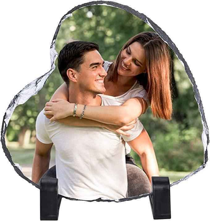 Rock Photo Slate - Heart Medium by Luxe-Custom-Designer