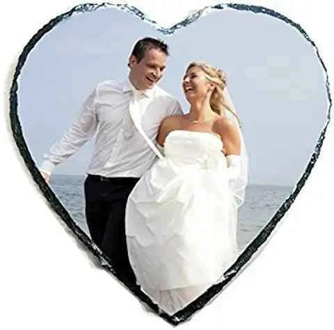 Rock Photo Slate - Heart Medium by Luxe-Custom-Designer