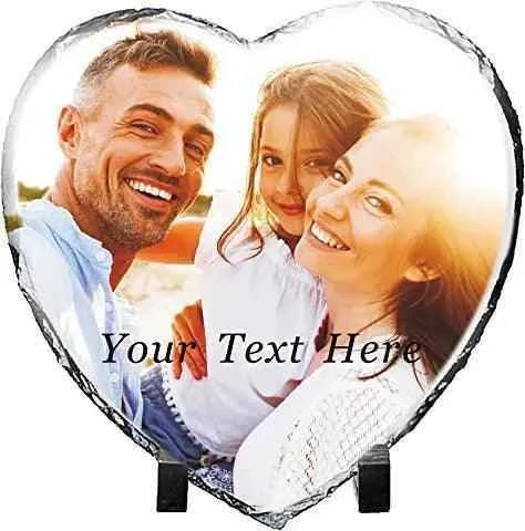 Rock Photo Slate - Heart Medium by Luxe-Custom-Designer