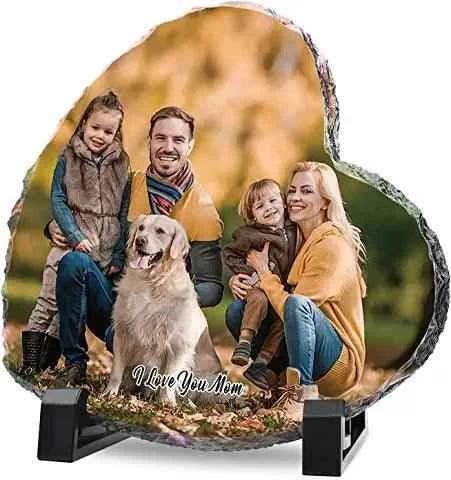 Rock Photo Slate - Heart Medium by Luxe-Custom-Designer