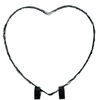 Rock Photo Slate - Heart Small 13.5cm by 13.5 cm by Luxe-Custom-Designer