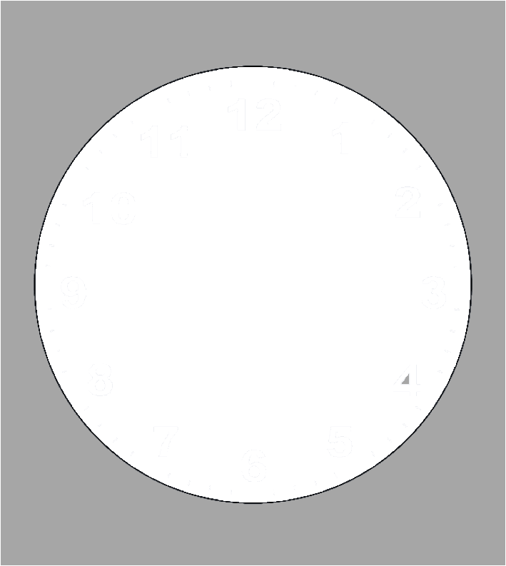 Round Photo Glass Clock 20cm by Luxe-Custom-Designer