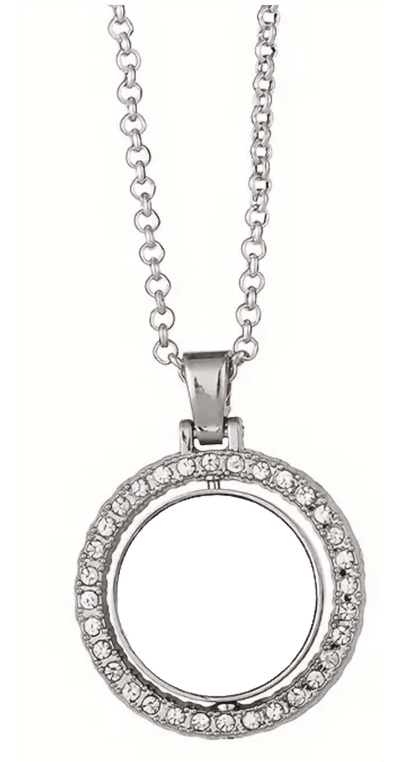 Silver Double Photo Pendant Necklace by Luxe-Custom-Designer