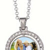 Silver Double Photo Pendant Necklace by Luxe-Custom-Designer