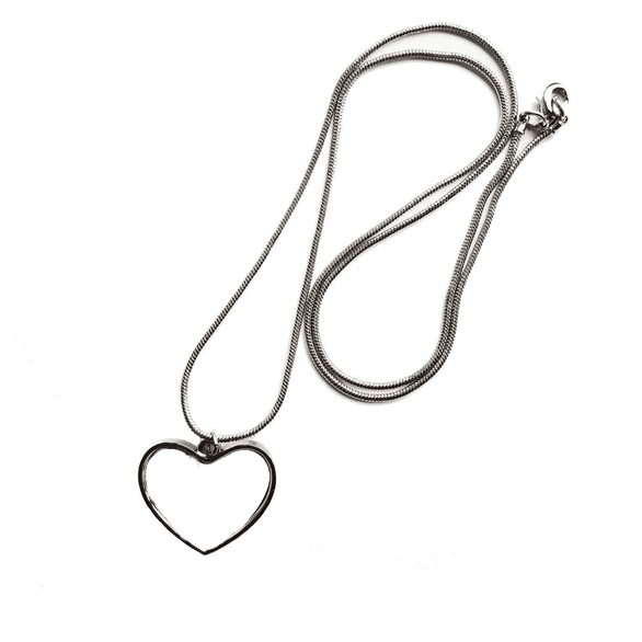 Single Heart Necklace by Luxe-Custom-Designer
