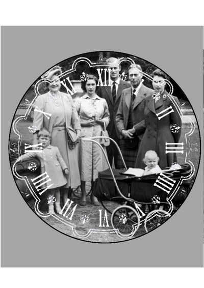Single photo clock 20cm by Luxe-Custom-Designer