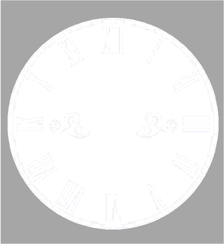 Single photo clock 20cm by Luxe-Custom-Designer