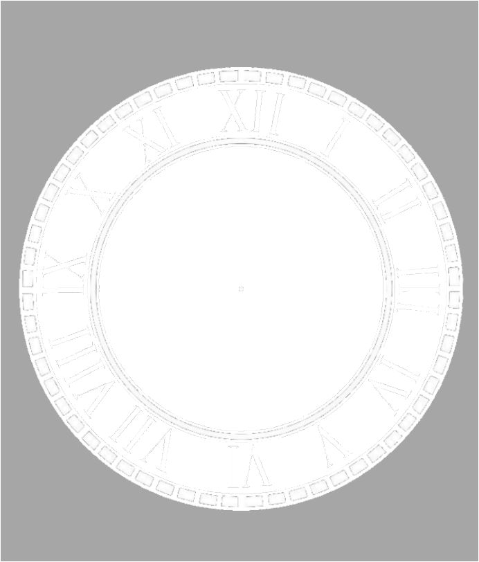 Single photo clock 20cm by Luxe-Custom-Designer