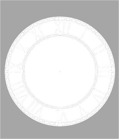 Single photo clock 20cm by Luxe-Custom-Designer