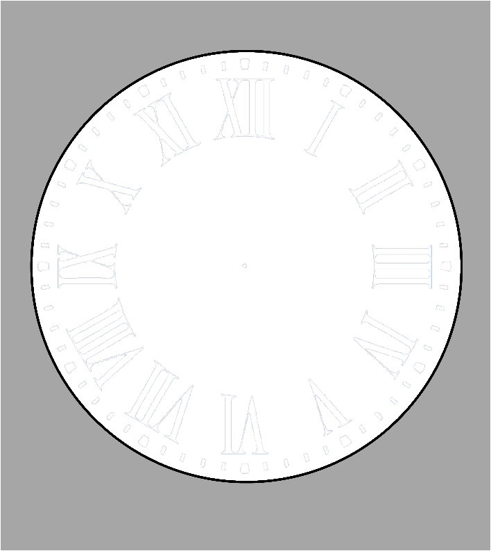Single photo clock 20cm by Luxe-Custom-Designer