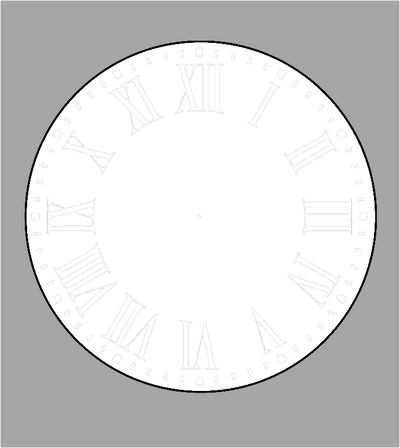 Single photo clock 20cm by Luxe-Custom-Designer