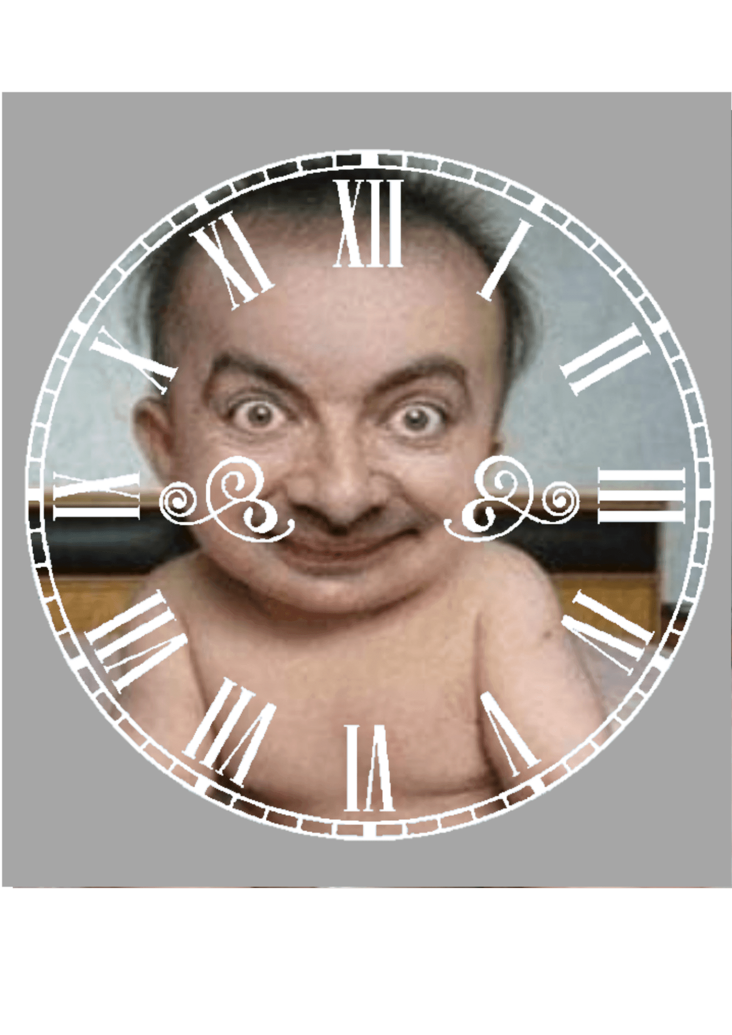 Single photo clock 20cm by Luxe-Custom-Designer