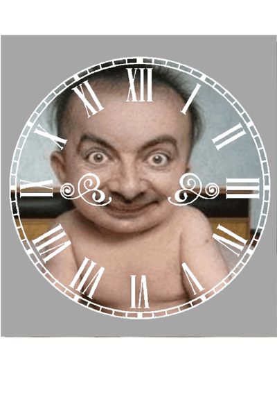 Single photo clock 20cm by Luxe-Custom-Designer