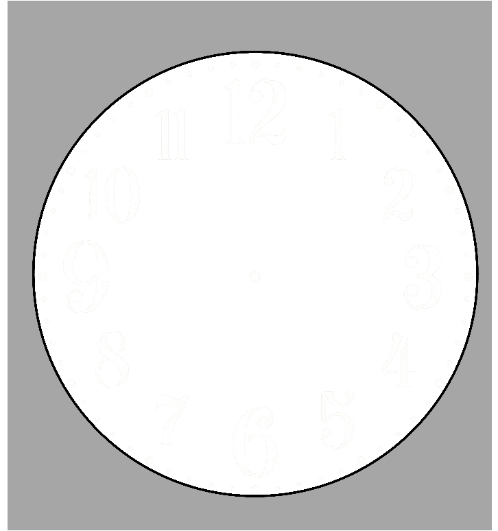Single photo clock 20cm by Luxe-Custom-Designer