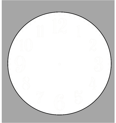 Single photo clock 20cm by Luxe-Custom-Designer