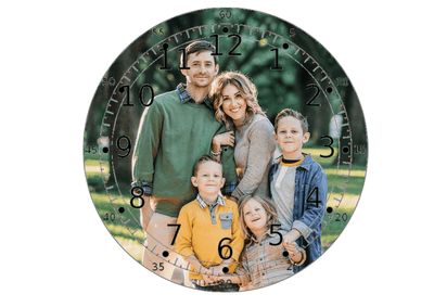 Single photo clock 20cm by Luxe-Custom-Designer