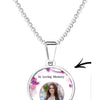 Single Photo Pendant Silver by Luxe-Custom-Designer